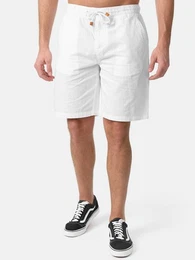 Shorts A205 moderne & zeitlose kurze Hose in Leinen-Optik