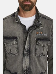 Jan Vanderstorm Sweatjacke GANGOLF Dunkelgrün/Khaki/Grün