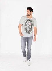 Key Largo T-Shirt Cannon Skull USA Air Force Print MT00547