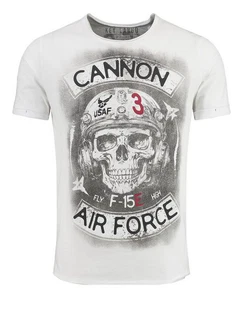 Key Largo T-Shirt Cannon Skull USA Air Force Print MT00547