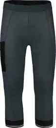 Fahrradhose KEMI COMFORT Capri (mit Sitzpolster) Herren 3/4 Radhose, bielastisch, tight, Normalgren, dunkel grau