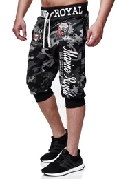 Sweatshorts Herren Shorts, Kurze Hose, Sweatshorts, Bermuda, Marine 3646 (Shorts, Bermudas, Caprihose, 1-tlg) aus reiner Baumwolle