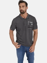 Jan Vanderstorm Poloshirt ALSING Dunkelgrau/Grau/Schwarz