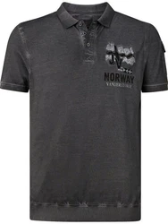 Jan Vanderstorm Poloshirt ALSING Dunkelgrau/Grau/Schwarz