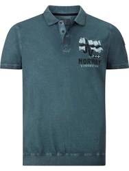 Jan Vanderstorm Poloshirt ALSING Blau/Türkis/Grün