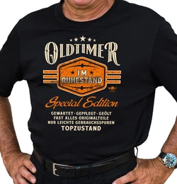 T-Shirt fr Rentner zum Abschied in den Ruhestand - Oldtimer in Topzustand