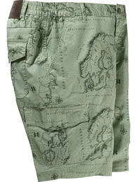 Cargobermudas GUBBEN mit Landkarten-Print