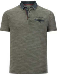 Jan Vanderstorm Poloshirt CAMILLO Dunkelgrün/Grün