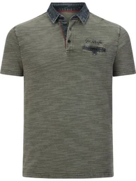 Poloshirt CAMILLO mit Kragen im Jeanslook