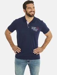 Jan Vanderstorm Poloshirt DAGFINN Dunkelblau/Rot/Dunkelrot