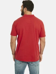 Jan Vanderstorm Poloshirt DAGFINN Dunkelblau/Rot/Dunkelrot