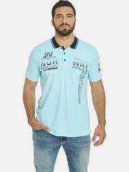 Jan Vanderstorm Poloshirt JERKER Hellblau/Dunkelblau/Blau