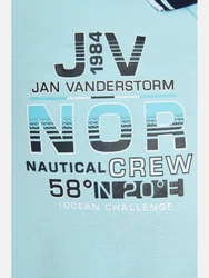 Jan Vanderstorm Poloshirt JERKER Hellblau/Dunkelblau/Blau