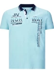 Jan Vanderstorm Poloshirt JERKER Hellblau/Dunkelblau/Blau