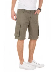 Yazubi Chino Shorts Taric Khaki/Dunkelgrün