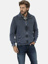 Sweatjacke VERELLO mit spezieller Frbetechnik