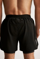 Next Funktionsshorts 2-in-1 Trainingsshorts Schwarz/Dunkelgrau/Grau