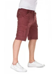 Yazubi Chino Shorts Mundo Herren Dunkelrot/Bordeaux/Rot/Braun