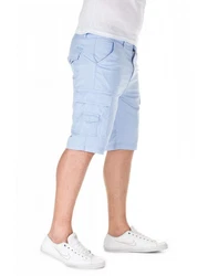 Yazubi Chino Shorts Mundo Herren Hellblau/Blau