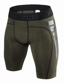 TCA Funktionsshorts Herren CarbonForce Pro Thermo Shorts Dunkelgrün TCA Funktionsshorts Herren CarbonForce Pro Thermo Shorts Dunkelgrün