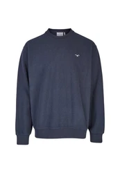 Cleptomanicx Strickpullover Cozy Crew blau/dunkelblau
