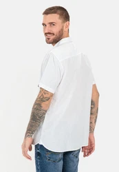 camel active Kurzarmhemd Shortsleeve Shirt Weiß/Creme
