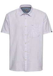 camel active Kurzarmhemd Shortsleeve Shirt Lila/Dunkelblau/Blau