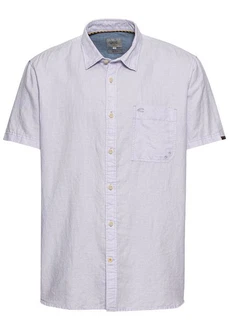 camel active Kurzarmhemd Shortsleeve Shirt Lila/Dunkelblau/Blau