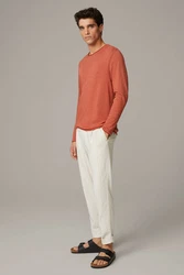 Strellson Stoffhose Louis-W Grau/Dunkelblau/Blau