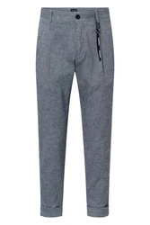 Strellson Stoffhose Louis-W Grau/Dunkelblau/Blau