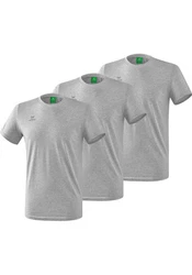Erima T-Shirt 3er Pack Herren Hellgrau/Grau/Grün