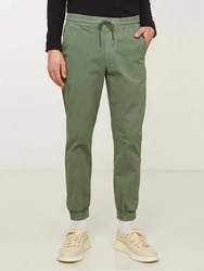 recolution Chinohose Jogg Chino MUSA Dunkelgrün/Khaki/Grün