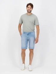 MUD Jeans Chinohose Carlo Blau/Hellblau