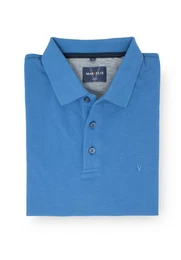 Poloshirt Poloshirt - Piqu - Einfarbig - Kobalt