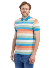 Poloshirt M Portillo Stripe Herren Kurzarm-Polo