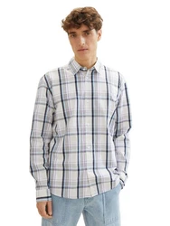 TOM TAILOR Denim Karohemd mit Knopfleiste 