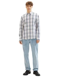 TOM TAILOR Denim Karohemd mit Knopfleiste 