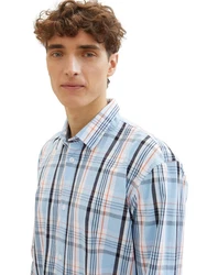 TOM TAILOR Denim Karohemd mit Knopfleiste 