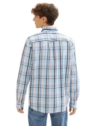 TOM TAILOR Denim Karohemd mit Knopfleiste 
