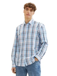TOM TAILOR Denim Karohemd mit Knopfleiste 