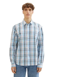 TOM TAILOR Denim Karohemd mit Knopfleiste 