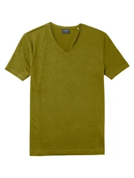 OLYMP T-Shirt Wirk Casual Dunkelgrün/Neonfarben/Grün/Gelb