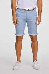 LINDBERGH Chinoshorts mit Gürtel Hellblau/Blau