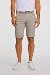 LINDBERGH Chinoshorts mit Gürtel Khaki/Beige