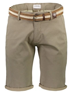 LINDBERGH Chinoshorts mit Gürtel Khaki/Beige LINDBERGH Chinoshorts mit Gürtel Khaki/Beige