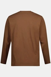 JP1880 T-Shirt Langarmshirt Basic Braun/Khaki/Dunkelbraun