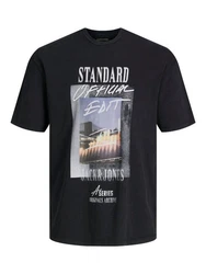 ONLY CARMAKOMA T-Shirt Blau/Schwarz/Dunkelblau/Grau