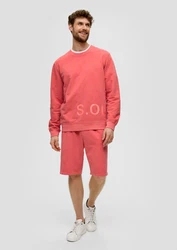 s.Oliver Sweatshirt mit Logo-Print Rosa/Rot