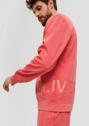 s.Oliver Sweatshirt mit Logo-Print Rosa/Rot