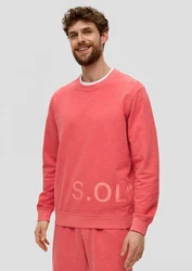 s.Oliver Sweatshirt mit Logo-Print Rosa/Rot